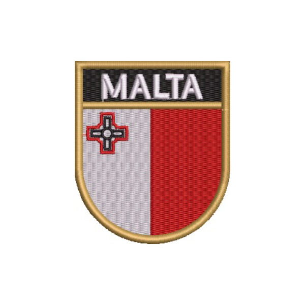 BP0435E-001 Bandeira Malta Patch Bordado 6,8x8,0cm - Imagem 7