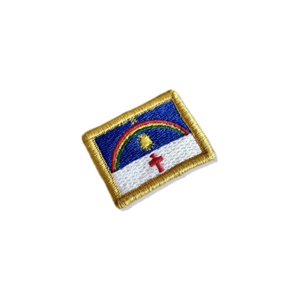 BE0420-031 Bandeira Pernambuco Patch Bordado 3,8x2,5cm - Imagem 3