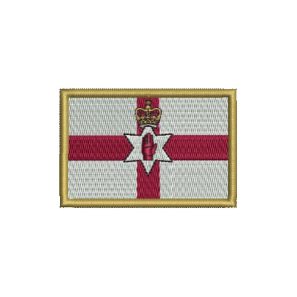 BP0214-001 Bandeira Irlanda do Norte Bordado 7,5x5,0cm - Imagem 8