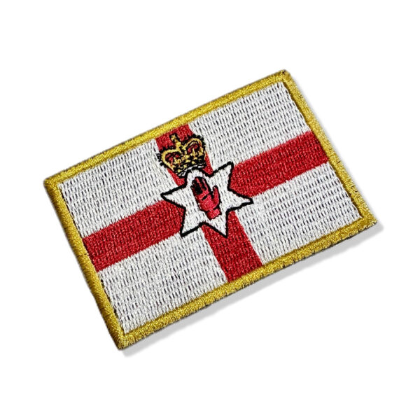BP0214-001 Bandeira Irlanda do Norte Bordado 7,5x5,0cm