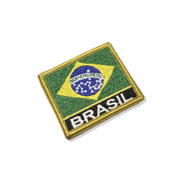 BP0403N-011 Bandeira Brasil Patch Bordado 5,7x4,8cm - Imagem 3