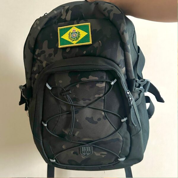 BP0407-001 Bandeira Brasil Imperial Patch Bordado 7,5x5,0cm - Imagem 4