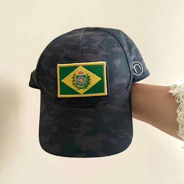 BP0407-001 Bandeira Brasil Imperial Patch Bordado 7,5x5,0cm - Imagem 5