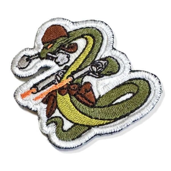 M0073-001 Cobra Belicosa Patch Bordado 6,5x6,5cm - Imagem 3