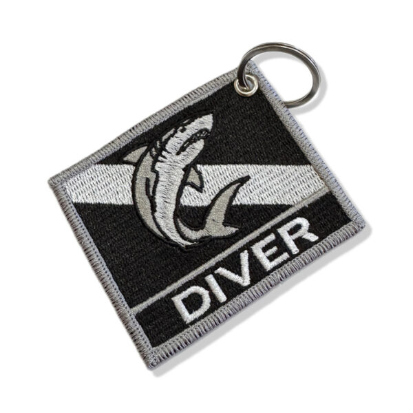 BD0176N-002 Bandeira Mergulhador Patch Bordado 7,5x6,3cm - Imagem 6