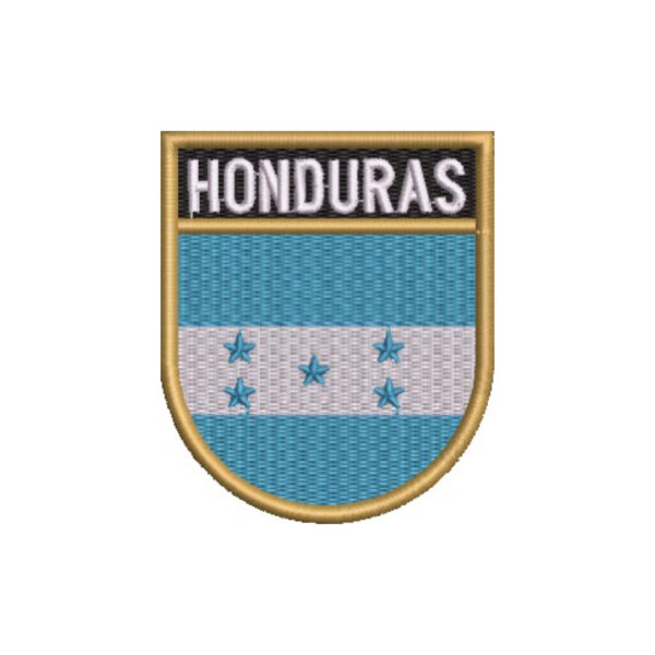 BP0105E-001 Bandeira Honduras Patch Bordado 6,8x8,0 - Imagem 8