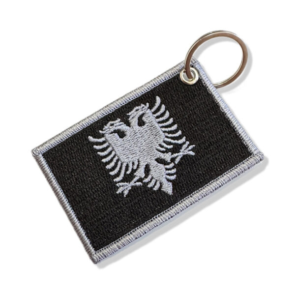 BP0221-002 Bandeira Albânia Patch Bordado 7,5x5,0cm - Imagem 6