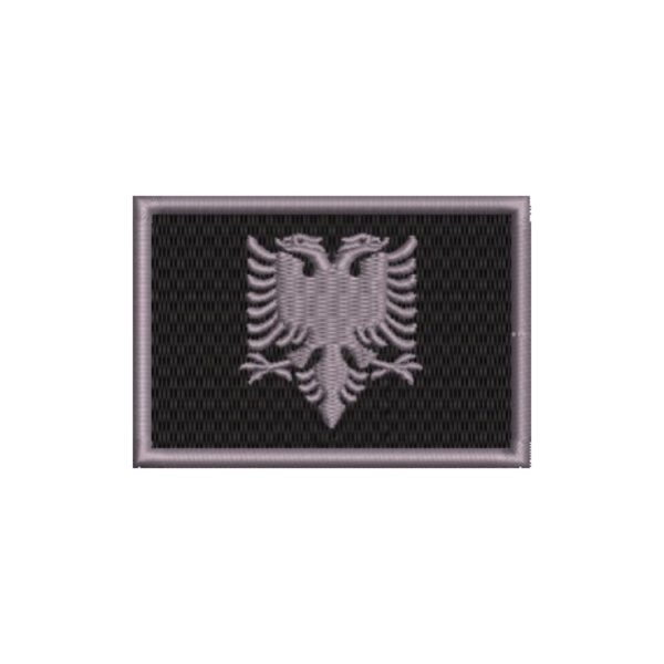 BP0221-002 Bandeira Albânia Patch Bordado 7,5x5,0cm - Imagem 8