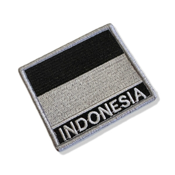 BP0419N-002 Bandeira Indonésia Patch Bordado 7,5x6,3cm - Imagem 3