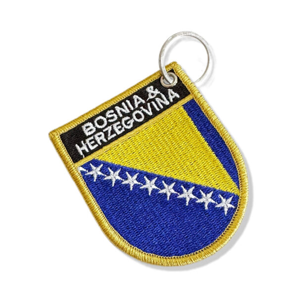 BP0438E-001 Bandeira Bósnia Herzegovina Patch Bordado 6,8x8,0 - Imagem 6