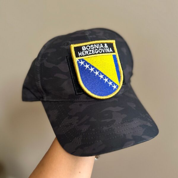 BP0438E-001 Bandeira Bósnia Herzegovina Patch Bordado 6,8x8,0 - Imagem 5