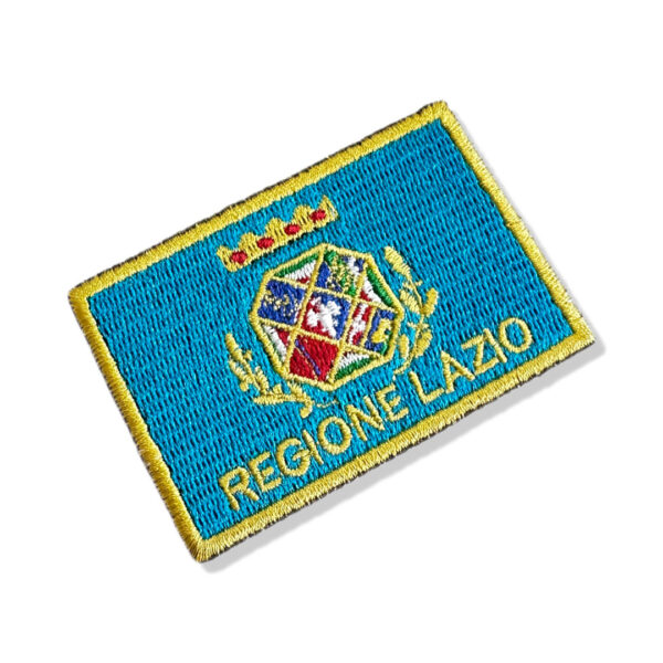 BE0227-001 Bandeira Lazio Region Bordado 7,5x5,0cm