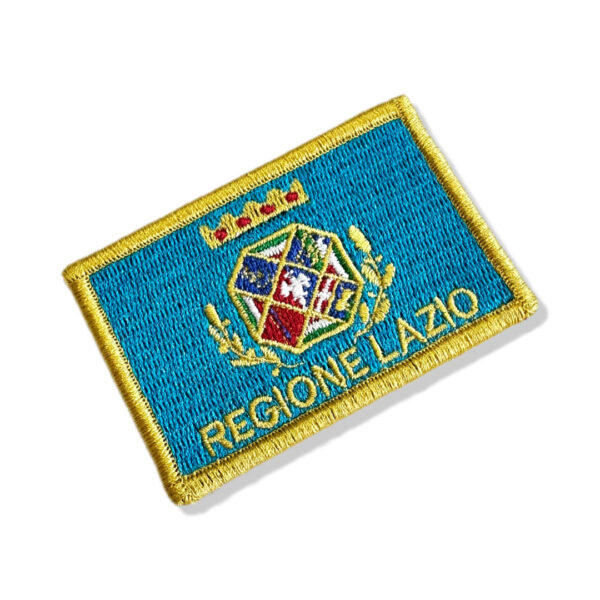 BE0227-001 Bandeira Lazio Region Bordado 7,5x5,0cm - Imagem 3