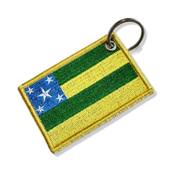 BE0429-001 Bandeira Sergipe Brasil Patch Bordado 7,5x5,0cm - Imagem 6