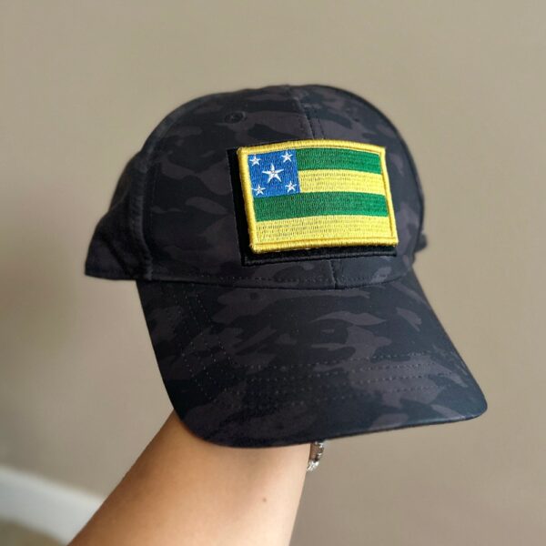 BE0429-001 Bandeira Sergipe Brasil Patch Bordado 7,5x5,0cm - Imagem 4