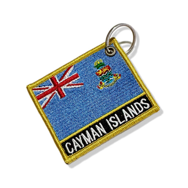 BP0422N-001 Bandeira Ilhas Cayman Patch Bordado 7,5x6,3cm - Imagem 6