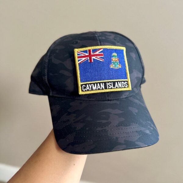 BP0422N-001 Bandeira Ilhas Cayman Patch Bordado 7,5x6,3cm - Imagem 5