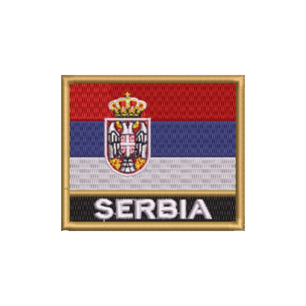 BP0425N-001 Bandeira Servia Patch Bordado 7,5x6,3cm - Imagem 8