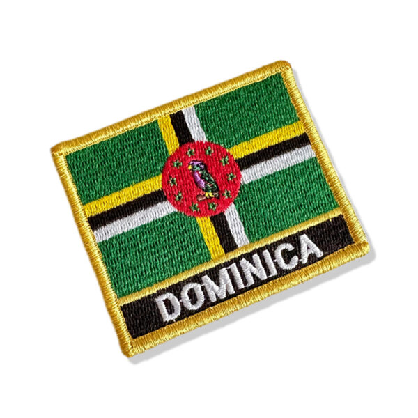 BP0432N-001 Bandeira Dominica Patch Bordado 7,5x6,3cm - Imagem 3