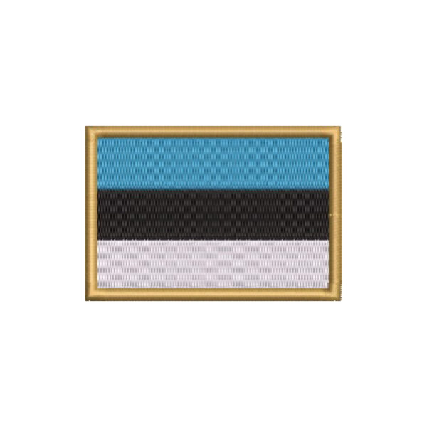 BP0442-001 Bandeira Estônia Patch Bordado 7,5x5,0cm - Imagem 8