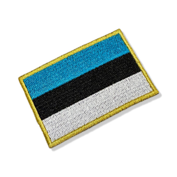 BP0442-001 Bandeira Estônia Patch Bordado 7,5x5,0cm