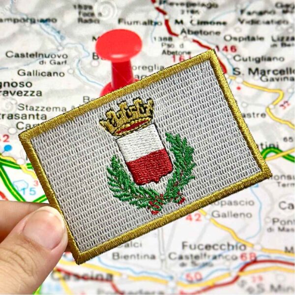 BC0238-001 Bandeira Lucca Itália Patch Bordado 7,5x5,0cm - Imagem 3