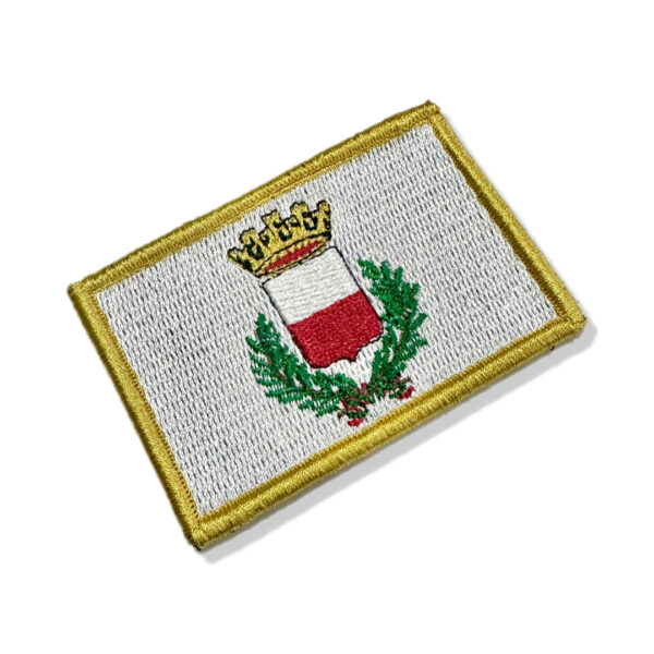 BC0238-001 Bandeira Lucca Itália Patch Bordado 7,5x5,0cm - Imagem 4