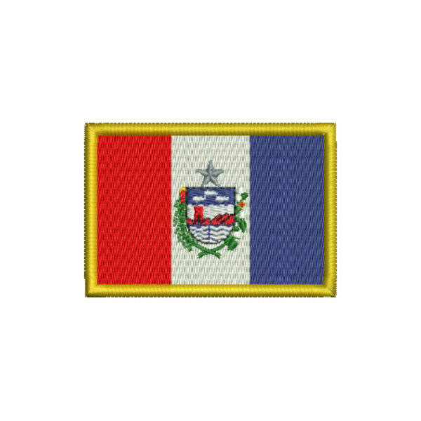 BE0398-001 Bandeira Alagoas Patch Bordado 7,5x5,0cm - Imagem 9