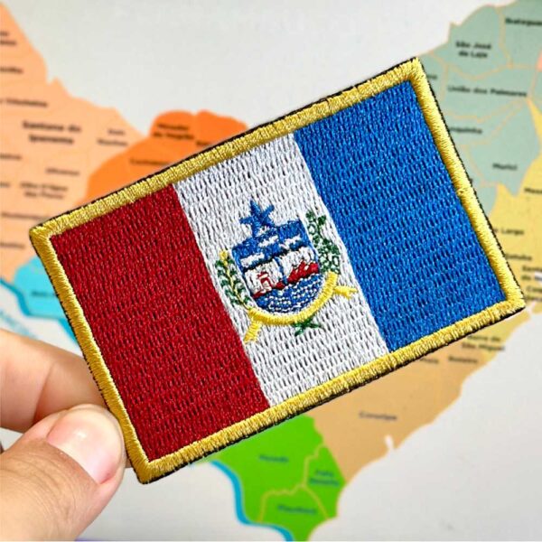 BE0398-001 Bandeira Alagoas Patch Bordado 7,5x5,0cm - Imagem 3