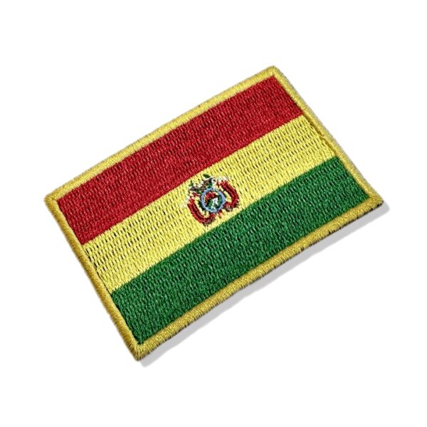 BP0029-001 Bandeira Bolivia Patch Bordado 7,5x5,0cm