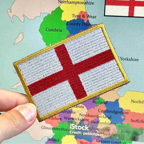 BP0176-001 Bandeira Inglaterra Patch Bordado 7,5x5,0cm - Imagem 3