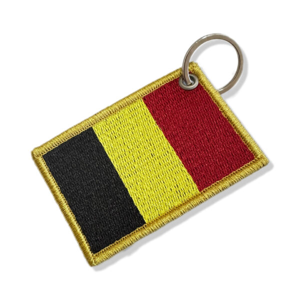 BP0215-001 Bandeira Bélgica Patch Bordado 7,5x5,0cm - Imagem 7
