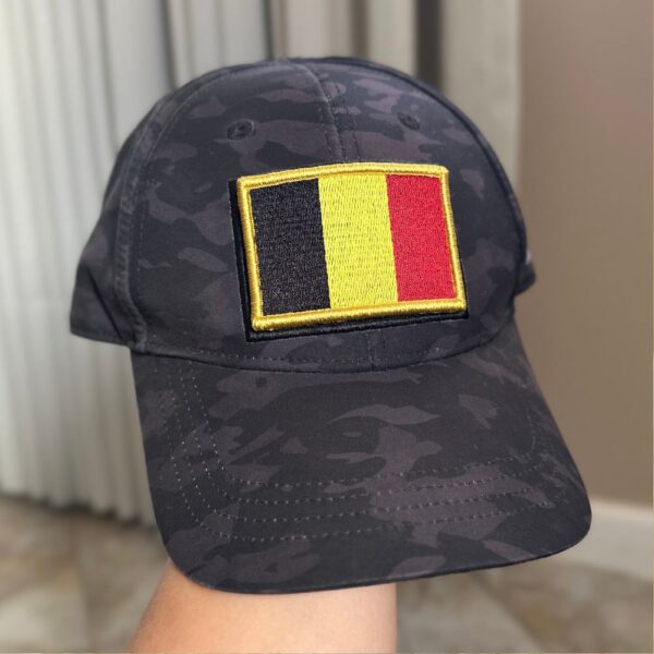 BP0215-001 Bandeira Bélgica Patch Bordado 7,5x5,0cm - Imagem 5