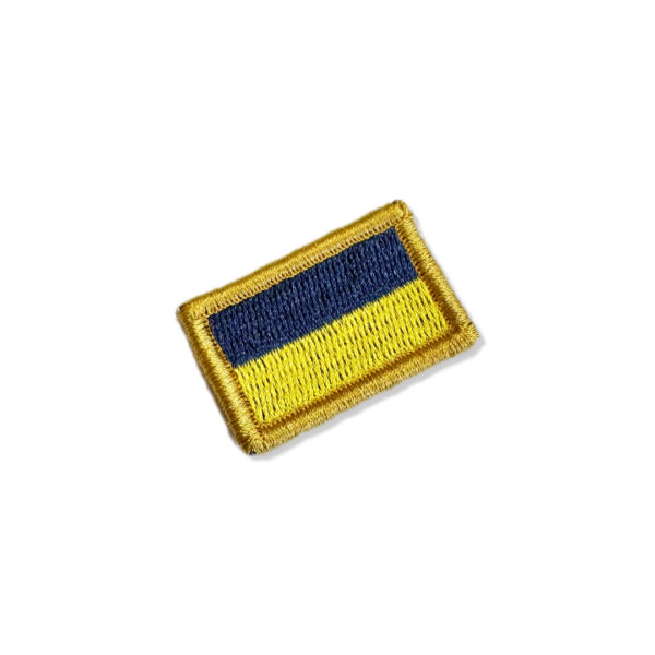 BP0408-031 Bandeira Ucrânia Patch Bordado 3,8x2,5cm - Imagem 4