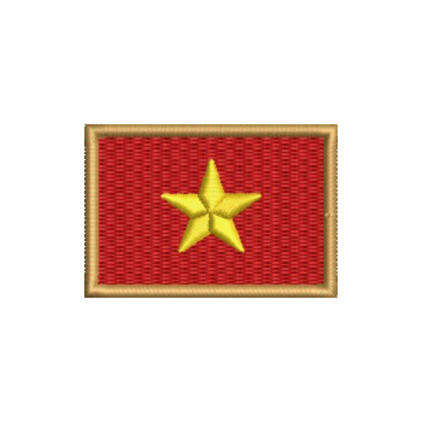 BP0411-011 Bandeira Vietnã do Norte Patch Bordado 5,7x3,8cm - Imagem 9