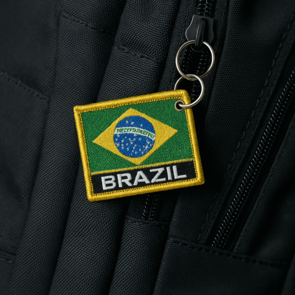 BP0420N-011 Bandeira Brazil Patch Bordado 5,7x4,8cm - Imagem 8