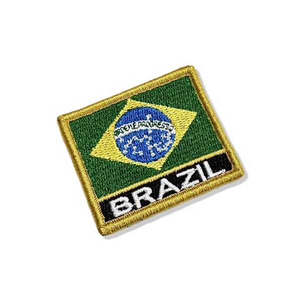 BP0420N-011 Bandeira Brazil Patch Bordado 5,7x4,8cm - Imagem 4