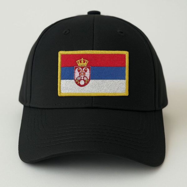 BP0425-001 Bandeira Sérvia Patch Bordado 7,5x5cm - Imagem 5