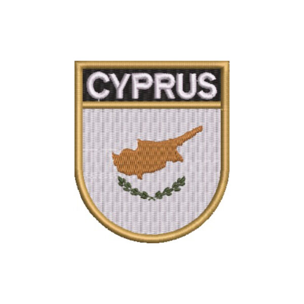 BP0439E-001 Bandeira Chipre Patch Bordado 6,8x8 - Imagem 9