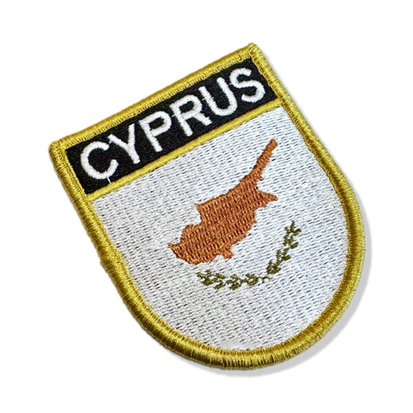 BP0439E-001 Bandeira Chipre Patch Bordado 6,8x8 - Imagem 4