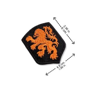TINL037-013 Brasão Países Baixos Patch Bordado 4,8x6cm