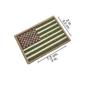 BP0055-003 Bandeira USA Patch Bordado 7,5×5,0cm