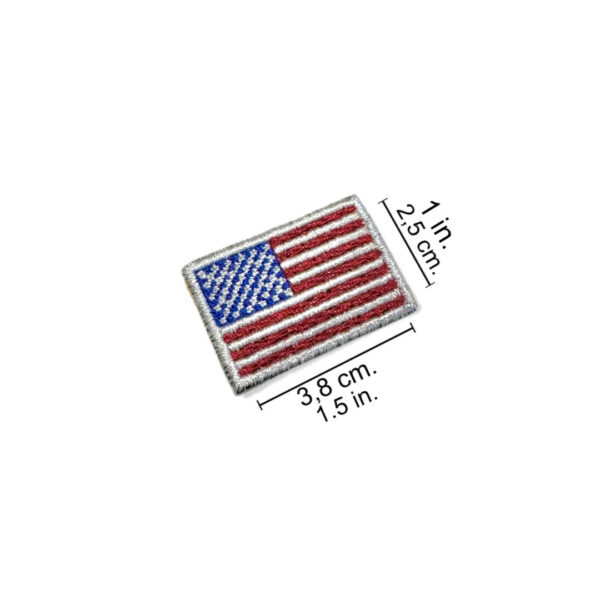 BP0055-036 Bandeira USA Patch Bordado 3,8x2,5cm - Imagem 2