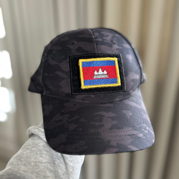 BP0205-011 Bandeira Camboja Patch Bordado 5,7x3,8cm - Imagem 5