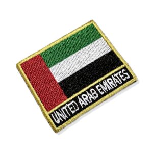 BP0210N-011 Bandeira U.A.E Patch Bordado 5,7×4,8 cm