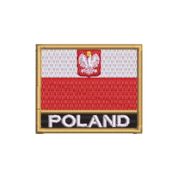 BP0211N-011 Bandeira Polônia Patch Bordado 5,7×4,8 cm - Imagem 9