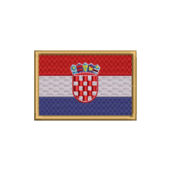 BP0436-001 Bandeira Croácia Patch Bordado 7,5x5,0cm - Imagem 8