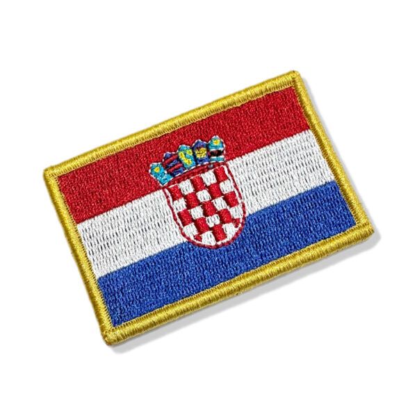 BP0436-001 Bandeira Croácia Patch Bordado 7,5x5,0cm - Imagem 3