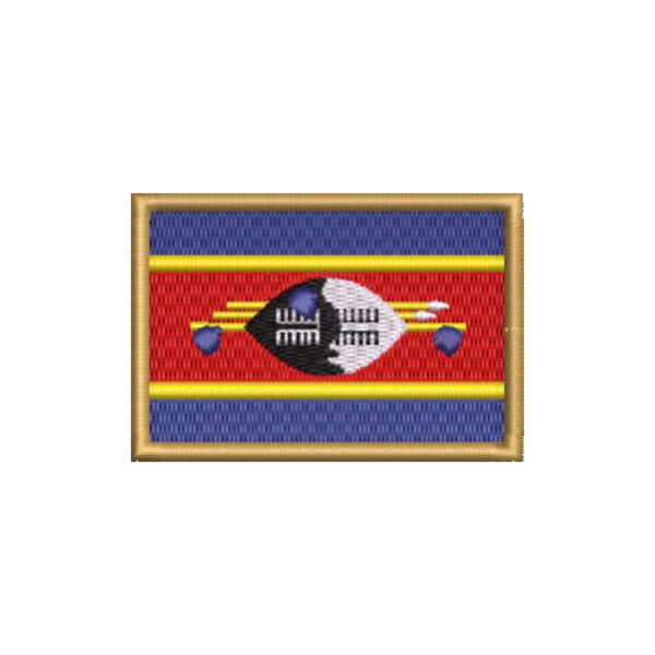 BP0441-001 Bandeira Suazilândia Patch Bordado 7,5x5,0cm - Imagem 9