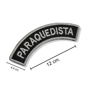 M0216-120B Tarja Paraquedista Patch Bordado 12×4,4cm